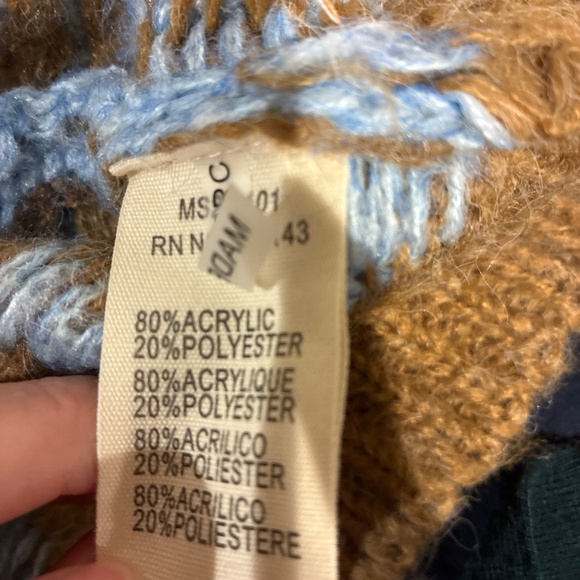 Sweater Vest Brown and Blue - Picture 4 of 5